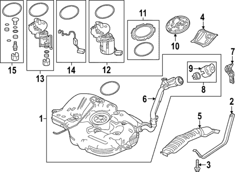 Fuel System Components for 2022 Honda Civic #0