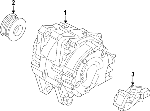 Alternator for 2020 Kia Stinger #0