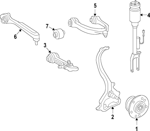 Front Suspension for 2013 Mercedes-Benz CL600 #0