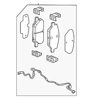 84776458 - : Front Disc Brake Pad Kit for Cadillac: CT5 Image