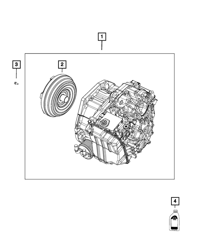 68287832AB - F21-250; 6 Speed; Automatic Transaxle: With Torque Converter Transmission Kit for Jeep: Compass Image