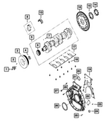 68721968AA - Engine: Crankshaft Upper Bearing for Mopar Image