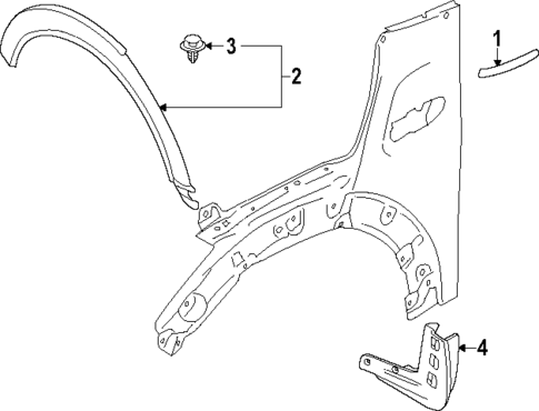 Exterior Trim - Fender for 2022 Mini Cooper #0