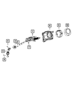 6504076 - Steering: Hex Nut-coned Washer Nut And Washer, Export for Mopar Image