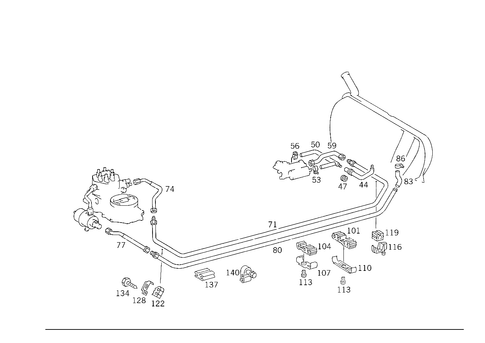 Fuel Lines for 1993 Mercedes-Benz 300CE #1