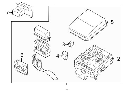 Fuse & Relay for 2014 Mitsubishi Outlander #0