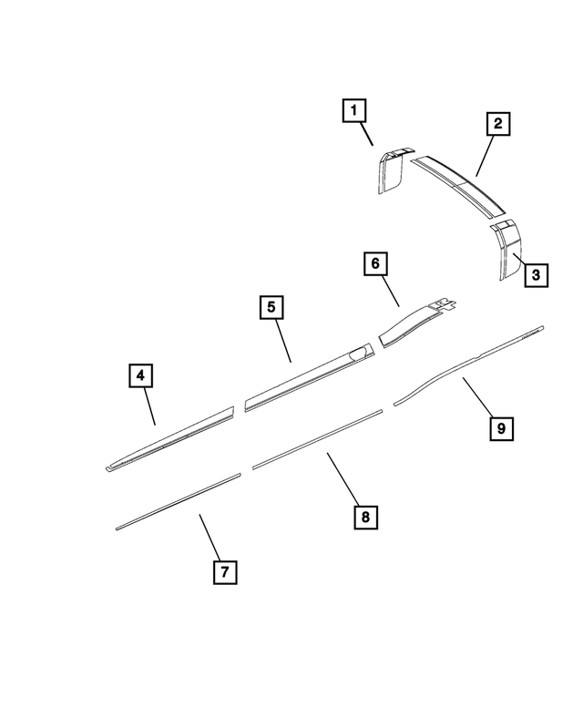 « 5SN85RXFAA – Exterior Ornamentation : Decalcomanie, Côté Droit, Arrière pour Mopar Image »