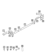 7QG25JXWAA - Exterior Ornamentation: Wheel Opening Flare Molding, Left for Mopar Image image