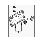 BN5V502N0 - Body: License Mount for Mazda: Protege5 Image