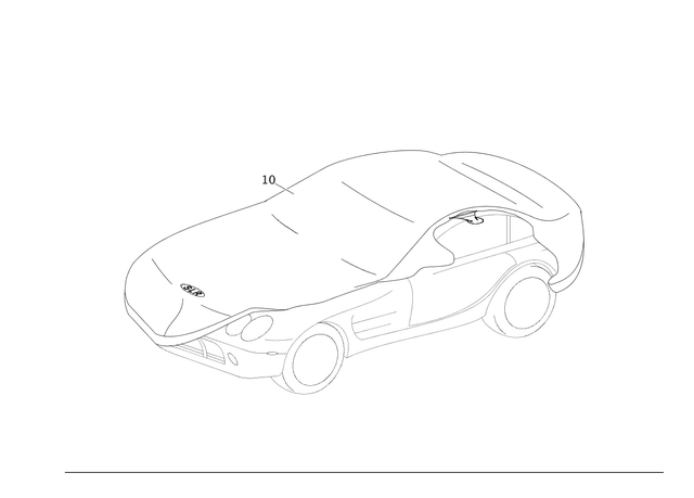 1998990286 - Tarpaulin: Covering Tarp for Mercedes-Benz: SLR McLaren Image