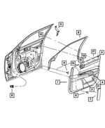 1LB781DBAA - Interior Trim: Front Door Trim Panel, Right for Mopar Image