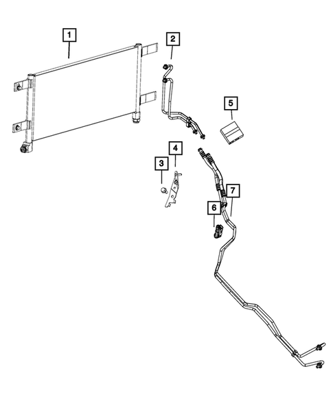 Transmission Oil Cooler, and Lines for 2017 Ram 3500 #0