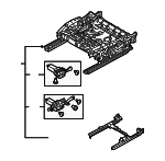 4K0881105K - Body: Seat Frame for Audi: A3, A3 Quattro, A6 allroad, A6 Quattro, A7 Sportback, e-tron Quattro, e-tron Sportback, Q3, Q4 e-tron, Q4 e-tron Sportback, Q6 e-tron, Q8 e-tron, Q8 e-tron Sportback, S3, SQ6 e-tron Image
