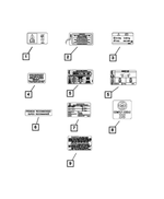 68315403AA - Labels: Air Conditioning System Label for Fiat: 124 Spider Image