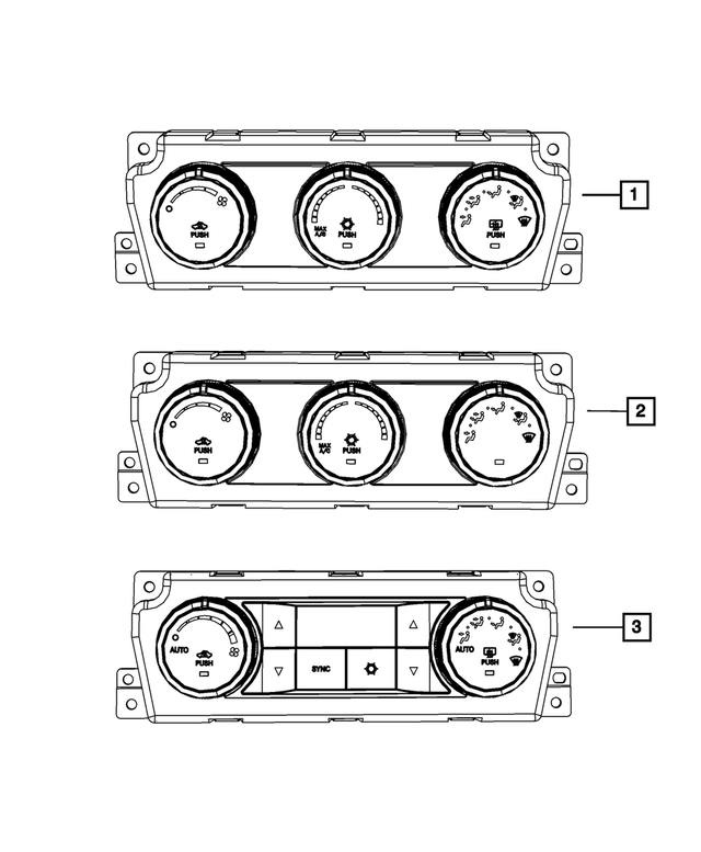 55056827AK - : A/C And Heater Control for Mopar Image