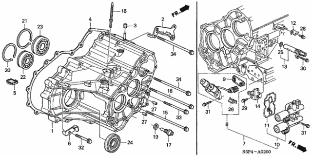 AT Transmission Case for 2002 Honda Civic #0