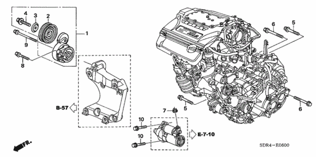 Idle Pulley for 2007 Honda Accord #0