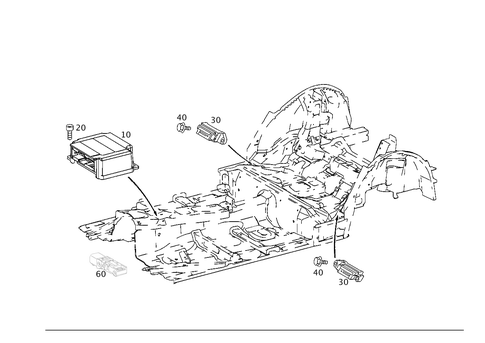 Belt Locking Retractor, Airbag and Sidebag for 1999 Mercedes-Benz C 230 #0