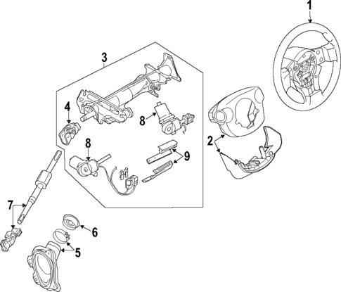 Steering Wheel for 2007 Nissan Maxima #0