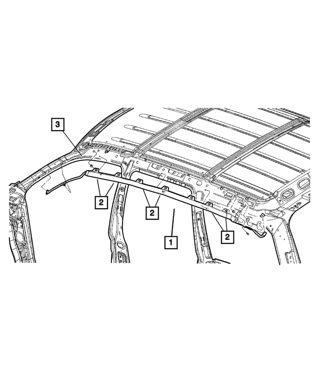 « 55116437AH –  : Rid Latér C Ant-chc, Côté Gauche pour Mopar Image »