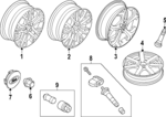 LJ6Z1007B - Suspension: Wheel, Alloy for Ford: Escape Image