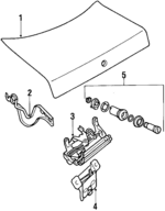 6944359 - Body: Trunk Lid for Saab: 900 Image