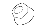 90182A0017 - Body: Wiper Arm Nut for Toyota Image