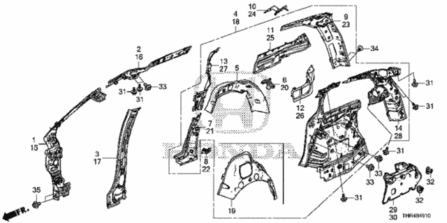 Inner Panel for 2019 Honda Odyssey #0