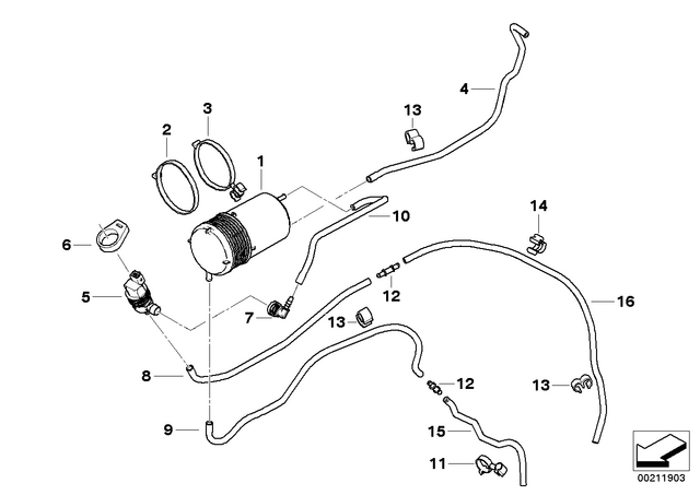 16137704049 - : Hose Line for BMW-Motorrad Image
