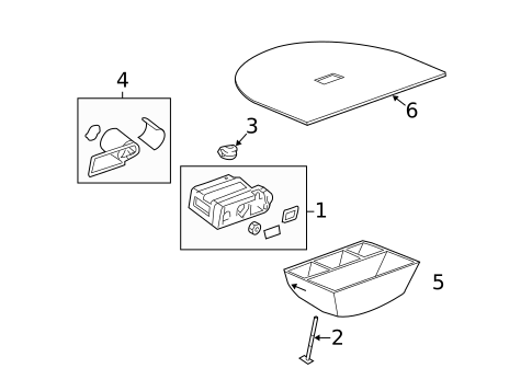 Interior Trim - Rear Body for 2008 Chevrolet Malibu #5
