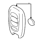57497AN03A - : Keyless Entry Transmitter for Subaru: Ascent, Legacy, Outback Image