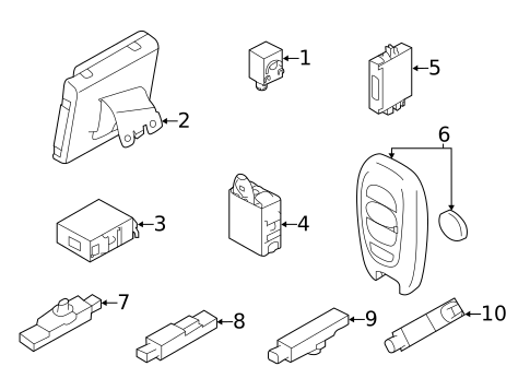 Keyless Entry Components for 2024 Subaru Outback #0
