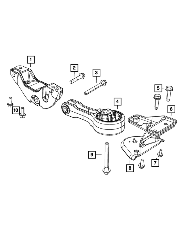 68080774AC - 2.4L Gas; Engine: Engine Mount Bracket for Mopar Image