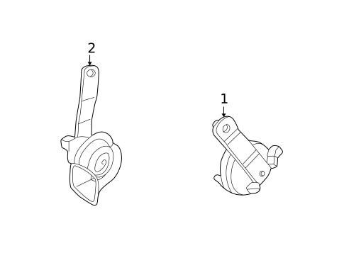 Horn for 2003 Chrysler Sebring #2