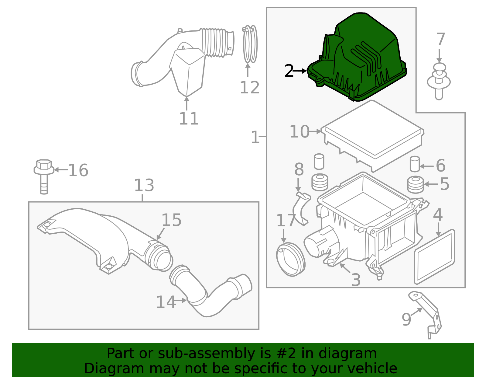 28111-1M470 - Upper Cover 2010-2013 Kia | Smithtown Kia Parts