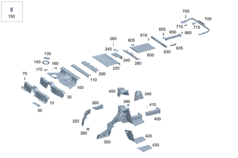 Rear-End Floor for 2023 Mercedes-Benz Maybach S580 #0