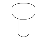 91501SL4003 - Body: Cowl Grille Retainer for Honda: Civic, CR-V, CR-Z, Fit, Insight, Odyssey, Pilot, Ridgeline Image