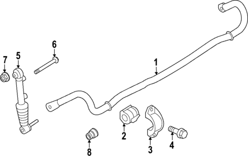 Stabilizer Bar & Components for 2023 Porsche 911 #1