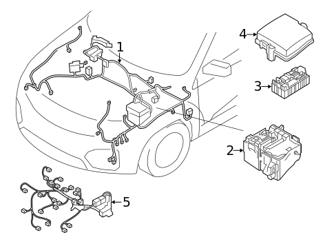 Wiring Harness for 2023 Hyundai Palisade #0