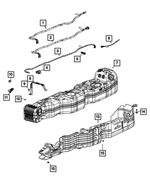 68464652AA - Fuel and Accelerator Pedal: Fuel Bundle Clip for Mopar Image