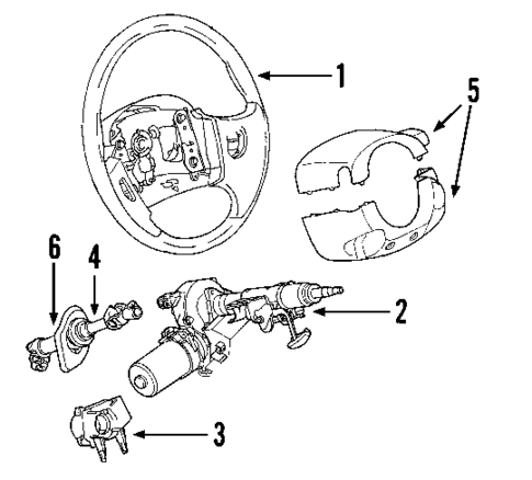 Steering Column for 2007 Saturn Vue #0