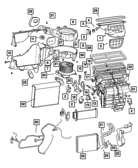 Air Conditioner and Heater Units for 2006 Jeep Grand Cherokee #0