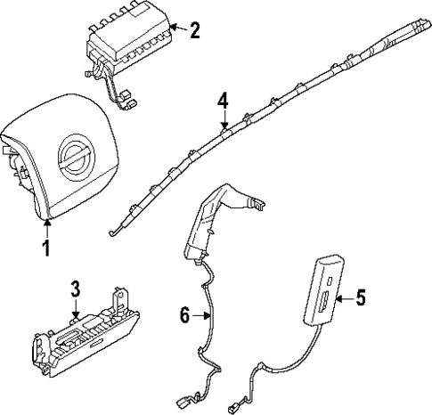 Air Bag Components for 2025 Nissan Armada #0