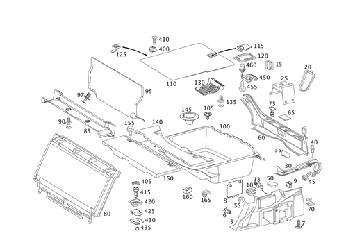 Luggage Compartment Covering for 2003 Mercedes-Benz E500 #0