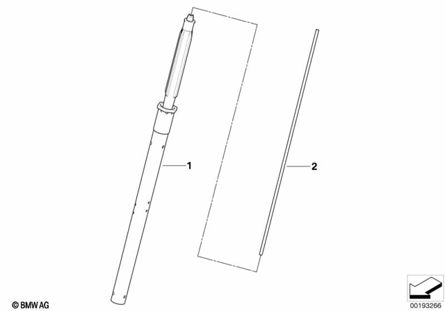 31427724773 - Front Axle, Front Suspension: Damper Unit -  for BMW-Motorrad Image image