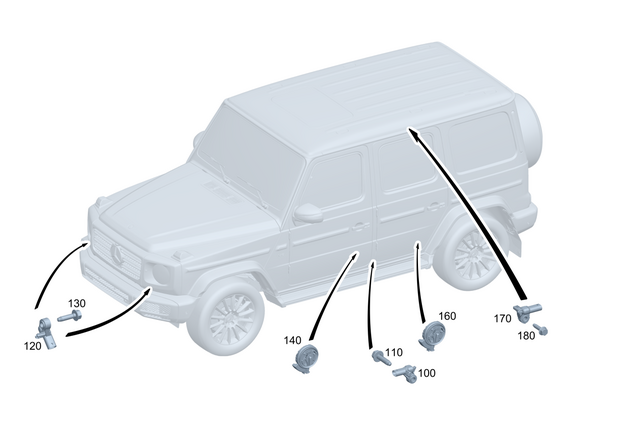 4659052600 - Electr. System: Acceleration Sensor for Mercedes-Benz: G580 Image image