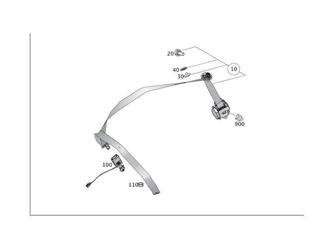 1668602585 - Folding Seat/Center Seat: Seat Belt for Mercedes-Benz: GL350, GL450, GL550, GL63 AMG, GLS350d, GLS450, GLS550, GLS63 AMG Image image
