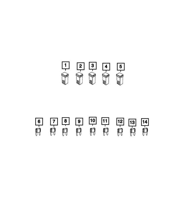 68501189AA - Electrical: M Case+ Fuse for Dodge: Charger Daytona | Jeep: Cherokee, Grand Cherokee, Grand Cherokee L, Grand Wagoneer, Wagoneer Image