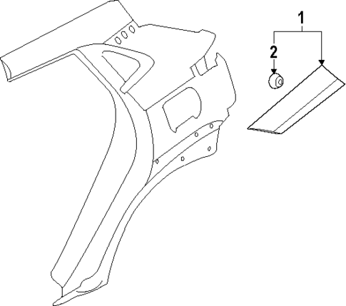 Exterior Trim - Quarter Panel for 2024 Hyundai Kona Electric #0