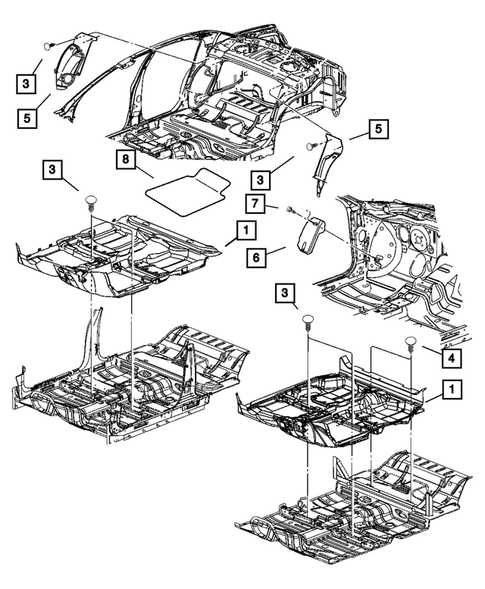 Carpet, Mats, and Silencers for 2006 Chrysler Sebring #1
